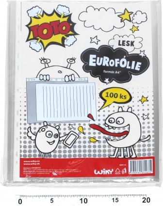 Funda colgante transparente para documentos A4 - brillante