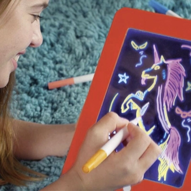Tableta mágica de dibujo 3D con retroiluminación LED – roja