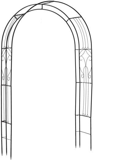 Pérgola de jardín de metal 145 × 38 × 240 cm