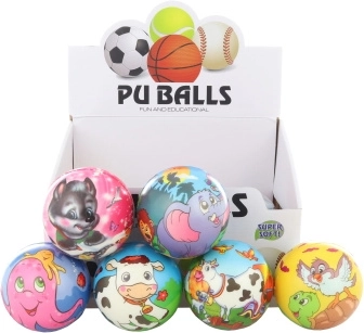 Pelota blanda con animalitos 10 cm
