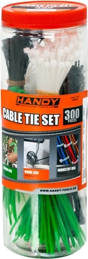Juego de bridas para cables, 300 unidades