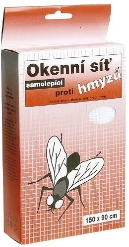 Mosquitera adhesiva para ventana 150 × 130 cm, negra, fibra de vidrio
