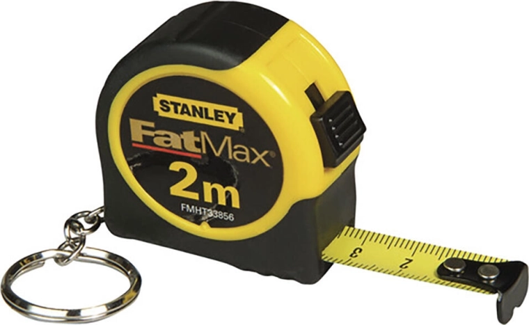Cinta métrica retráctil 2 m con colgante STANLEY