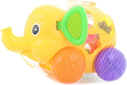 Clasificador de formas elefante para niños 18 m+