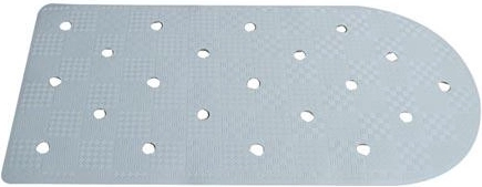 Alfombrilla antideslizante para bañera 35,5 × 74 cm con ventosas – círculos