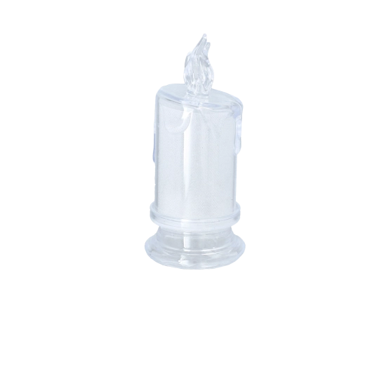 Vela LED semitransparente 14,5 cm