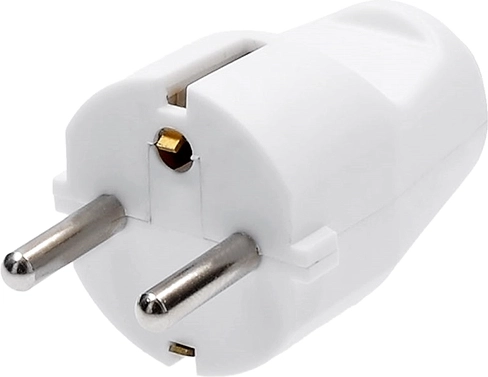Enchufe recto Solight (clavija) IP20 blanco - 1 unidad