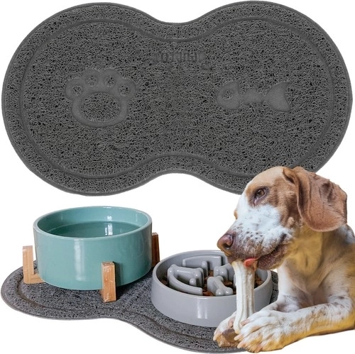 Alfombrilla para cuencos para perros y gatos Purlov