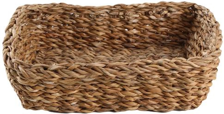 Cesta de hierba marina rectangular 29 × 23 × 8 cm