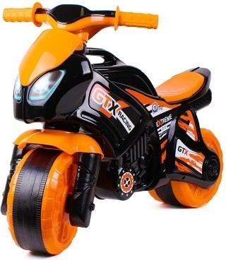 Moto correpasillos infantil GTX Racing naranja y negro
