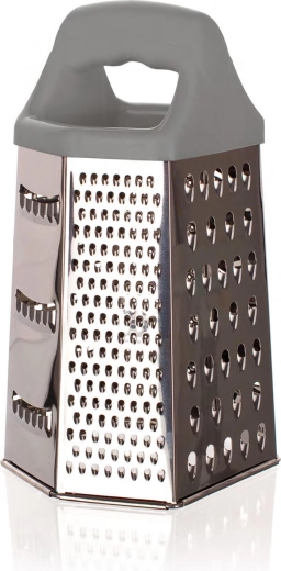 Rallador de acero inoxidable de seis caras 22,5 cm Culinaria Grey