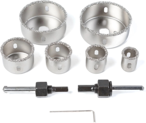 Juego de sierras de corona de carburo de 22–73 mm