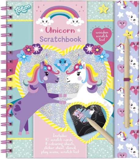 Libro para rascar Unicornio
