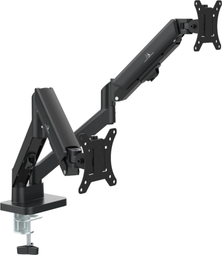 Soporte doble para monitores 17–32" con brazo de gas MACLEAN MC-134 (2–10 kg)