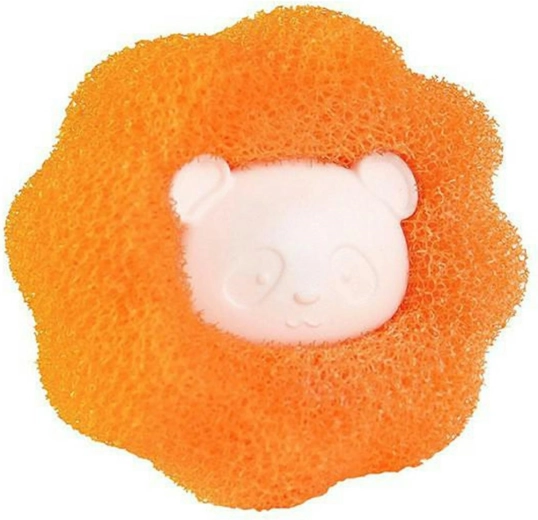 Bola mágica para lavar contra bolitas y pelos – naranja