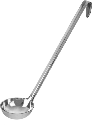 Cucharón de acero 45 ml, 26 cm
