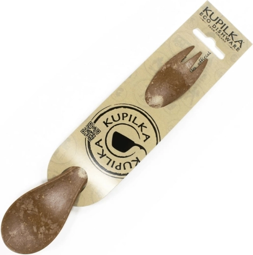 Kupilka spork 20,5 cm marrón – tenedor y cuchara en uno