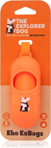 Dispensador de bolsas para perros con 1 rollo EXPLORER DOG