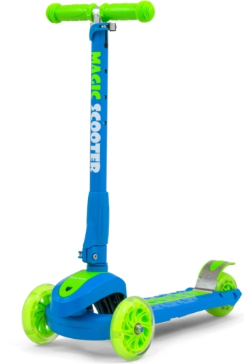 Patinete infantil de tres ruedas Milly Mally Magic azul verdoso