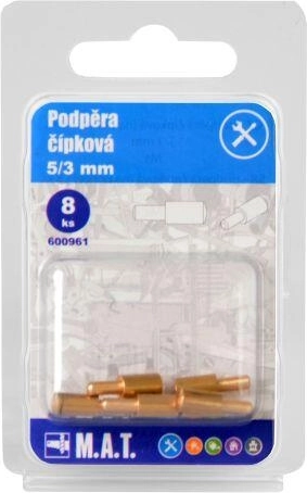 Soporte de estante tipo pasador 5/3 mm latón (8 uds)