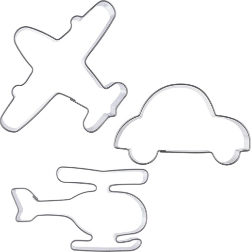 Cortadores de acero inoxidable tierra–aire, set de 3 uds.