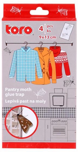 Trampa adhesiva para polillas de la ropa Toro 4 uds