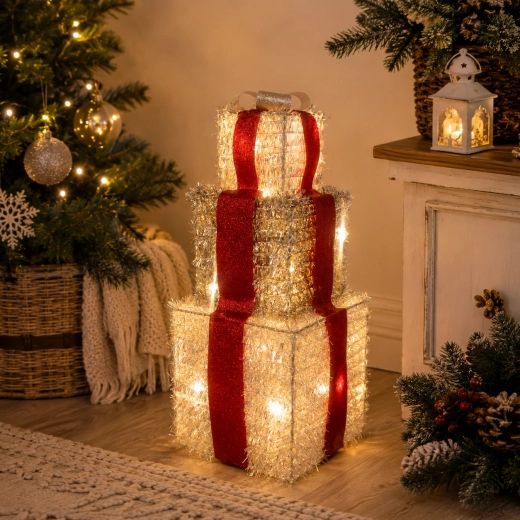Adorno navideño LED Regalos 37 cm - 1 pieza
