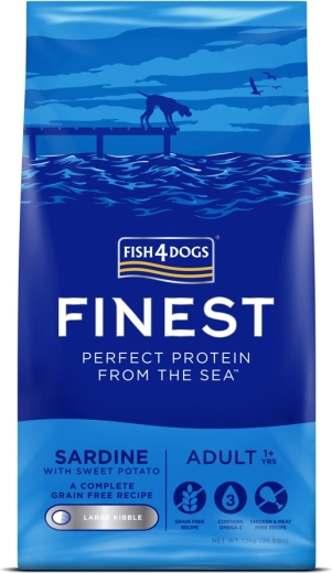 Fish4Dogs Finest sardina con batatas para perros adultos 12 kg