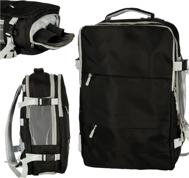 Mochila de viaje impermeable con puerto USB para avión