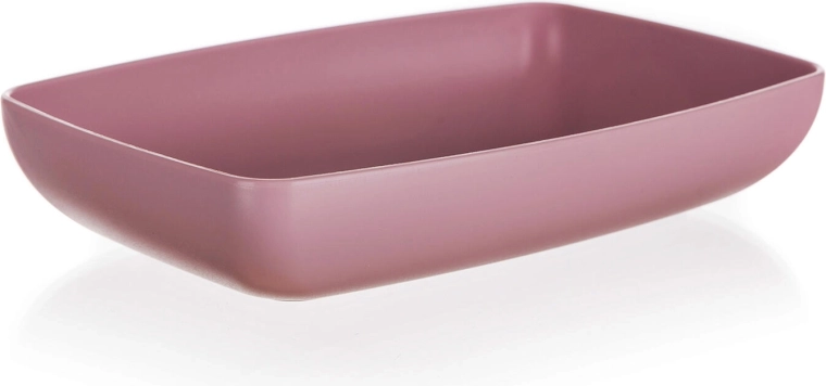 Bandeja de servir Culinaria de plástico rosa oscuro 18 x 12 cm