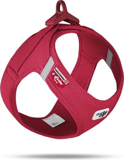 Arnés Curli para perros Air-Mesh con hebilla rojo 3XS (1,5–3 kg)