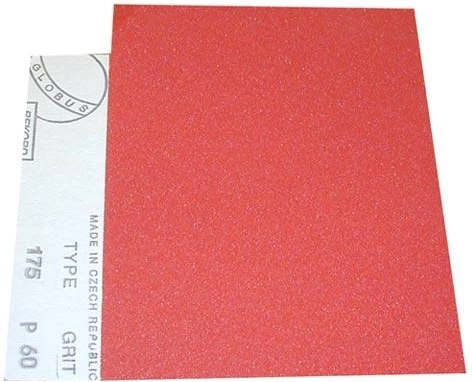 Papel de lija para madera, grano 80, 230 × 280 mm