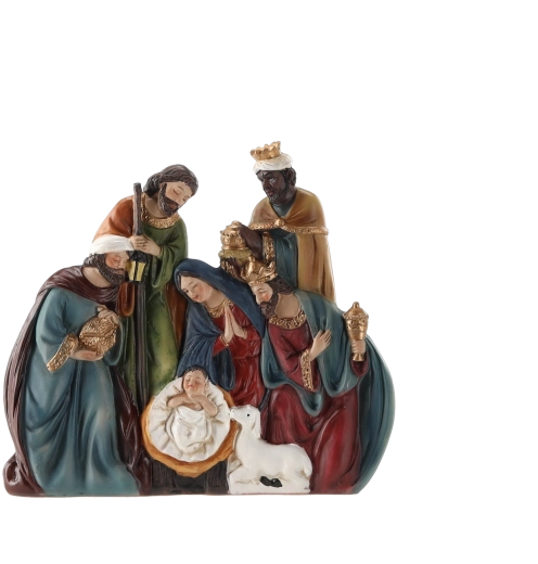 Figura de belén – Nacimiento de Jesús y los Tres Reyes