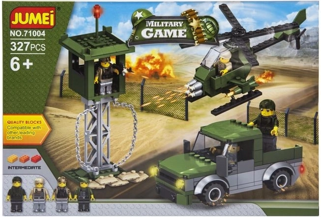 Jumei Military Game juego militar bloques de construcción soldados 327 piezas (38 × 26 cm) - 1 unidad