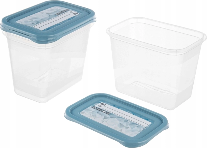 MIA Magic Ice set de 3 recipientes para alimentos 3×1 l con etiquetas