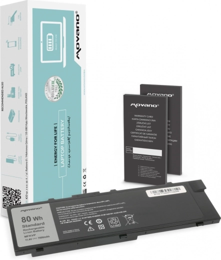 Batería Movano para Dell Precision 15 7510 y Precision 17 7710 (MFKVP) 7000 mAh / 80 Wh