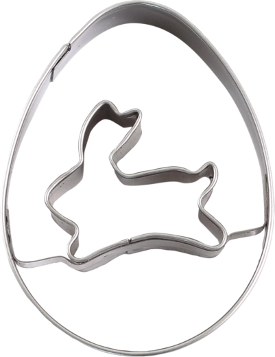 Cortadores de acero inoxidable conejo de Pascua 4–6 cm