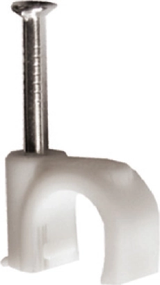 Solight grapas para cable de 7 mm blancas (100 uds)
