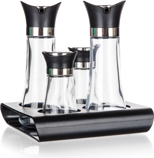 Set de especieros BANQUET EXCELLENT, 5 piezas, negro