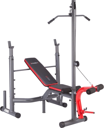Banco de musculación multifunción con polea alta HMS LS7206
