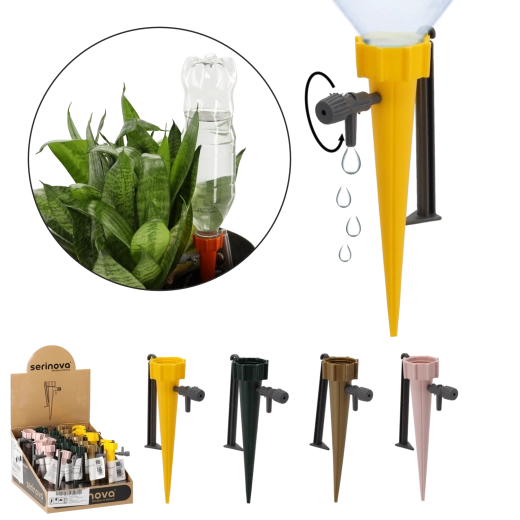 Riego para plantas con grifo, surtido de colores