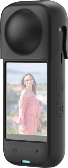 Funda protectora de silicona PULUZ para Insta360 X4 negra