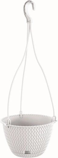 Maceta colgante Splofy Round W Ø 27 cm blanca