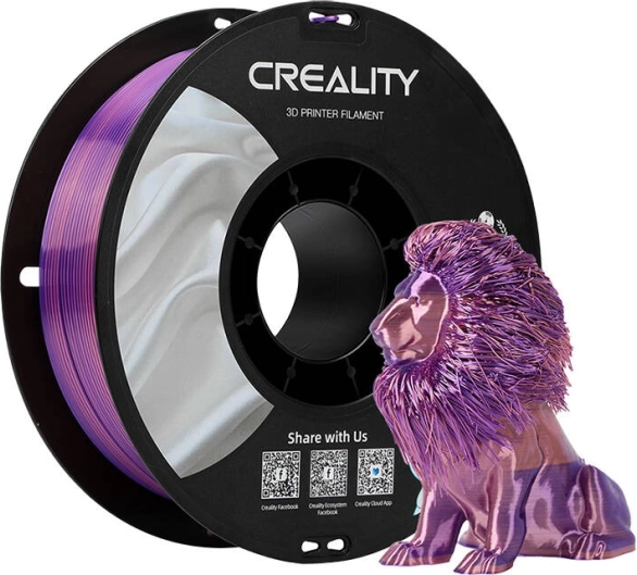 Filamento Silk PLA Creality rosa‑violeta 1,75 mm