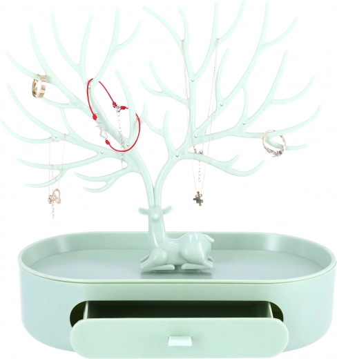 Soporte para joyas con forma de cornamenta – verde
