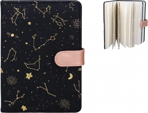 Cuaderno con estrellas 13x19 cm, 128 hojas