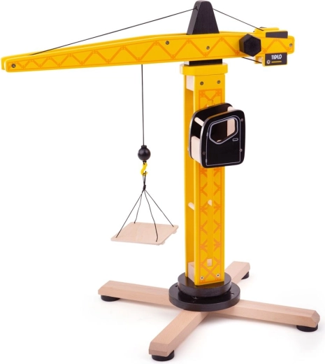 Tidlo grúa de construcción de madera para niños