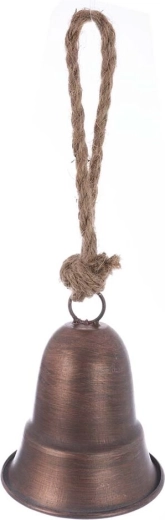 Campana metálica colgante marrón