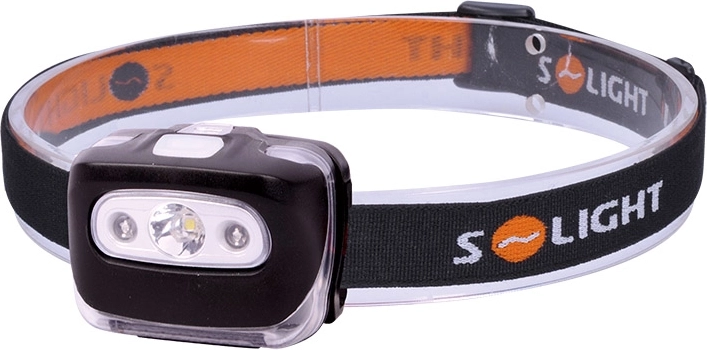 Linterna frontal LED Solight 3 W con luz roja para 3× AAA - 1 pieza