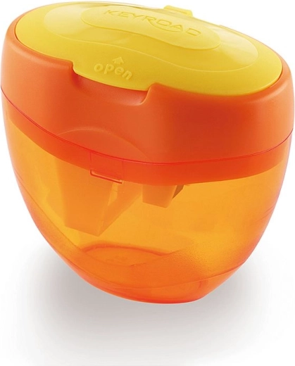 Sacapuntas Keyroad Tri Plus con depósito, naranja